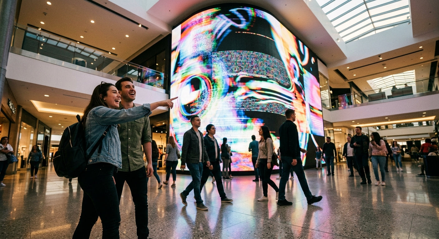 Pantallas LED publicitarias indoor: ROI real para retail y centros comerciales