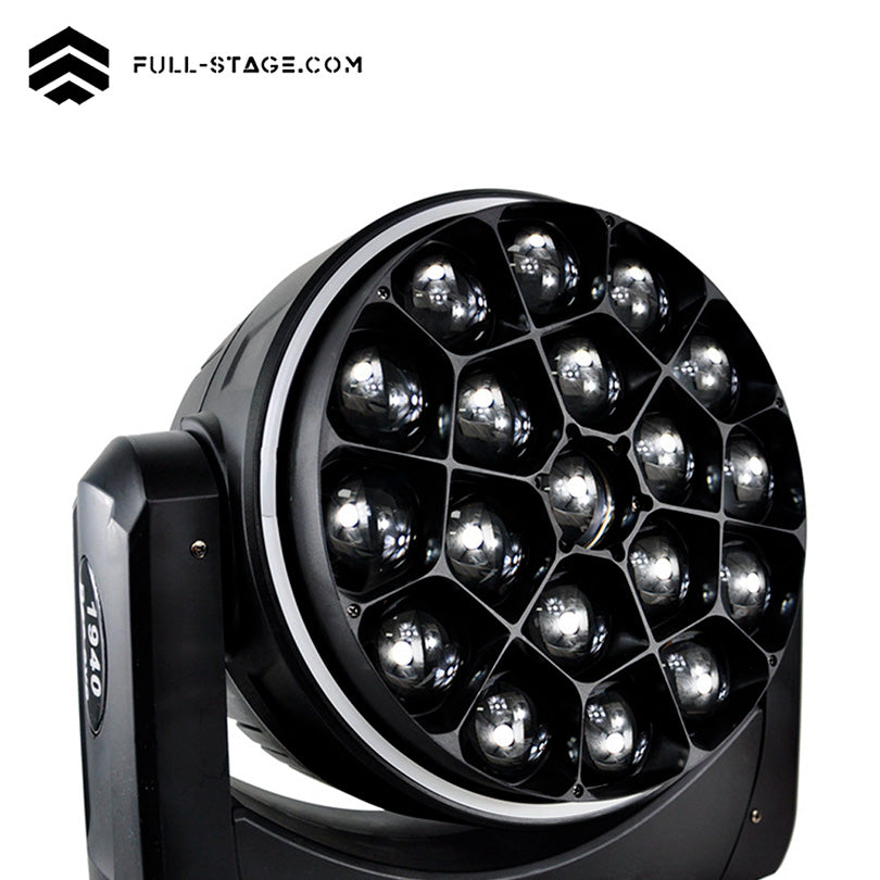 19x40W LED Moving Head Wash Light – RGBW Rotating Mirror