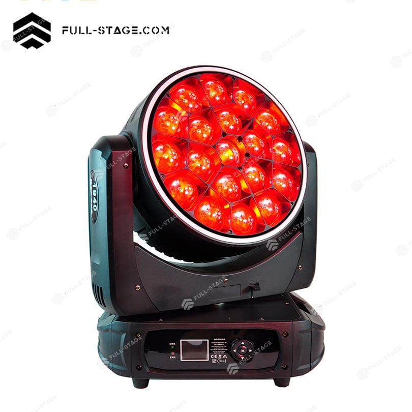 19x40W LED Moving Head Wash Light – RGBW Rotating Mirror - Lámpara Wash - Imagen 2 19x40W LED Moving Head Wash Light – RGBW Rotating Mirror - Full-Stage