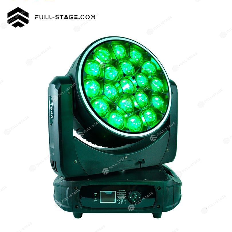 19x40W LED Moving Head Wash Light – RGBW Rotating Mirror - Lámpara Wash - Imagen 3 19x40W LED Moving Head Wash Light – RGBW Rotating Mirror - Full-Stage