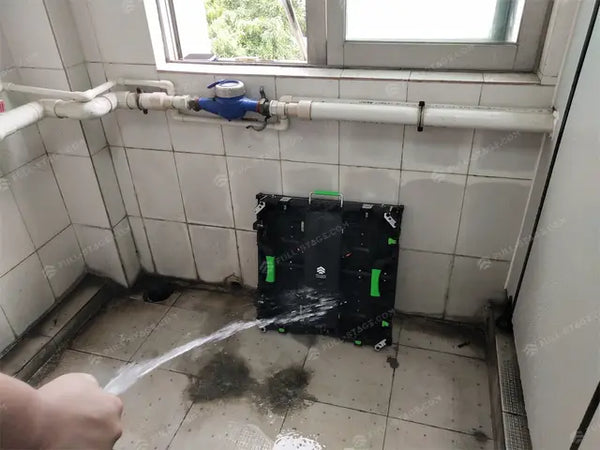 Prueba de agua — cara trasera