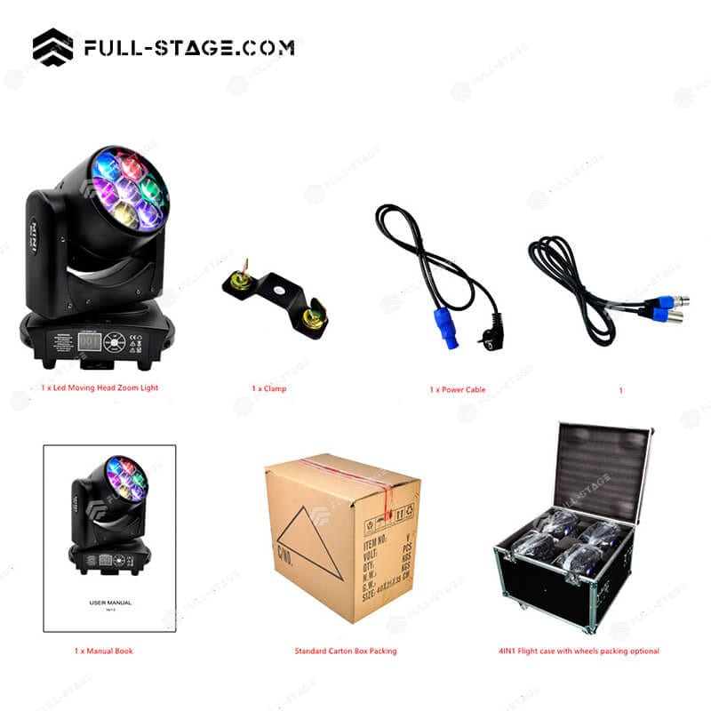 Moving Head Bee-Eye RGBW 7x40W