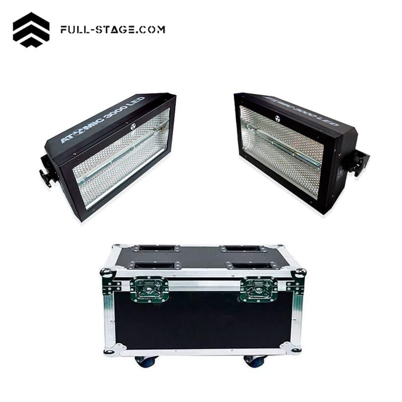 مصباح ستروب اتوميك 3000 LED - مجموعة 2 في 1