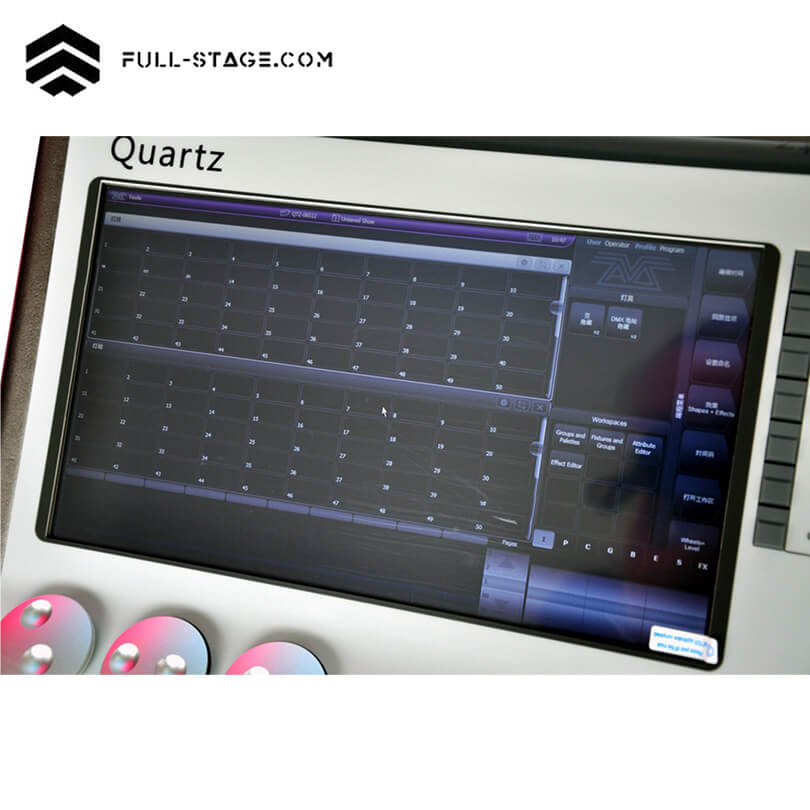 Consola Táctil Quartz Tiger – Iluminación Escénica Profesional - Consola de Iluminación Profesional - Imagen 10 Consola Táctil Quartz Tiger – Iluminación Escénica Profesional - Full-Stage