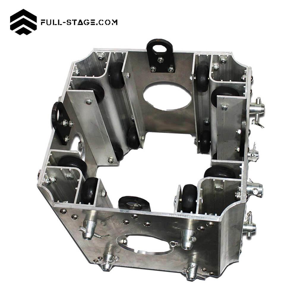 Full-Stage Sleece Block F34: Eleva tus proyectos con esta caja de aluminio diseñada para facilitar la manipulación de truss. Ideal para montajes versátiles.