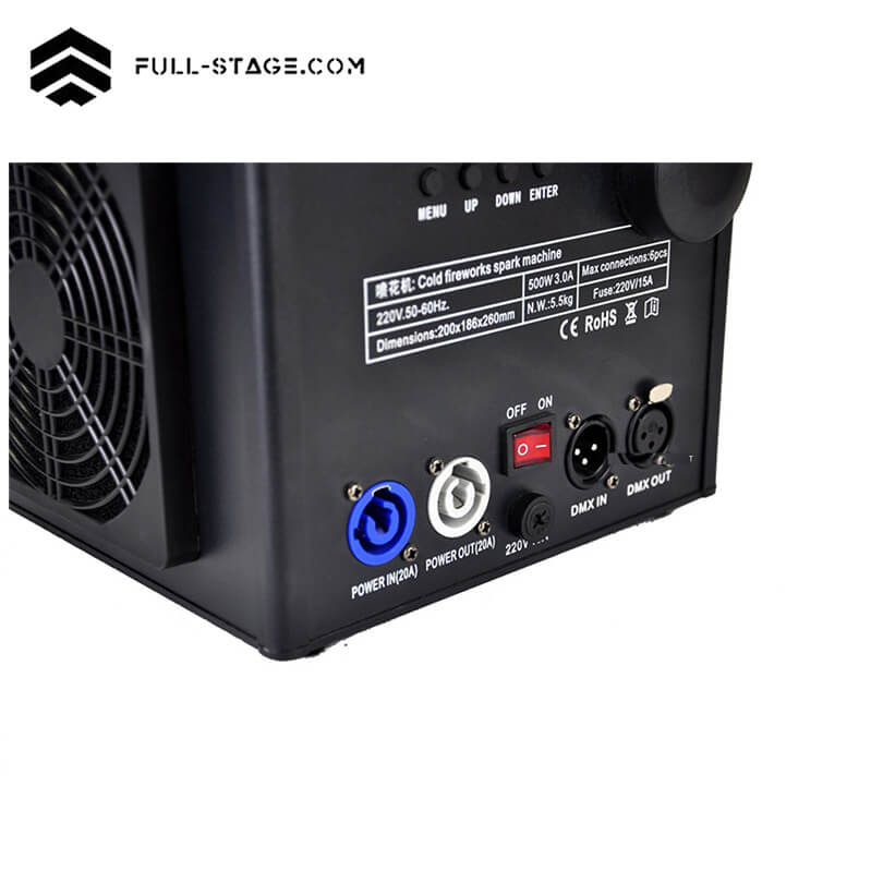 500W Hanging Sparkular – Cold Spark Effects with DMX Control
