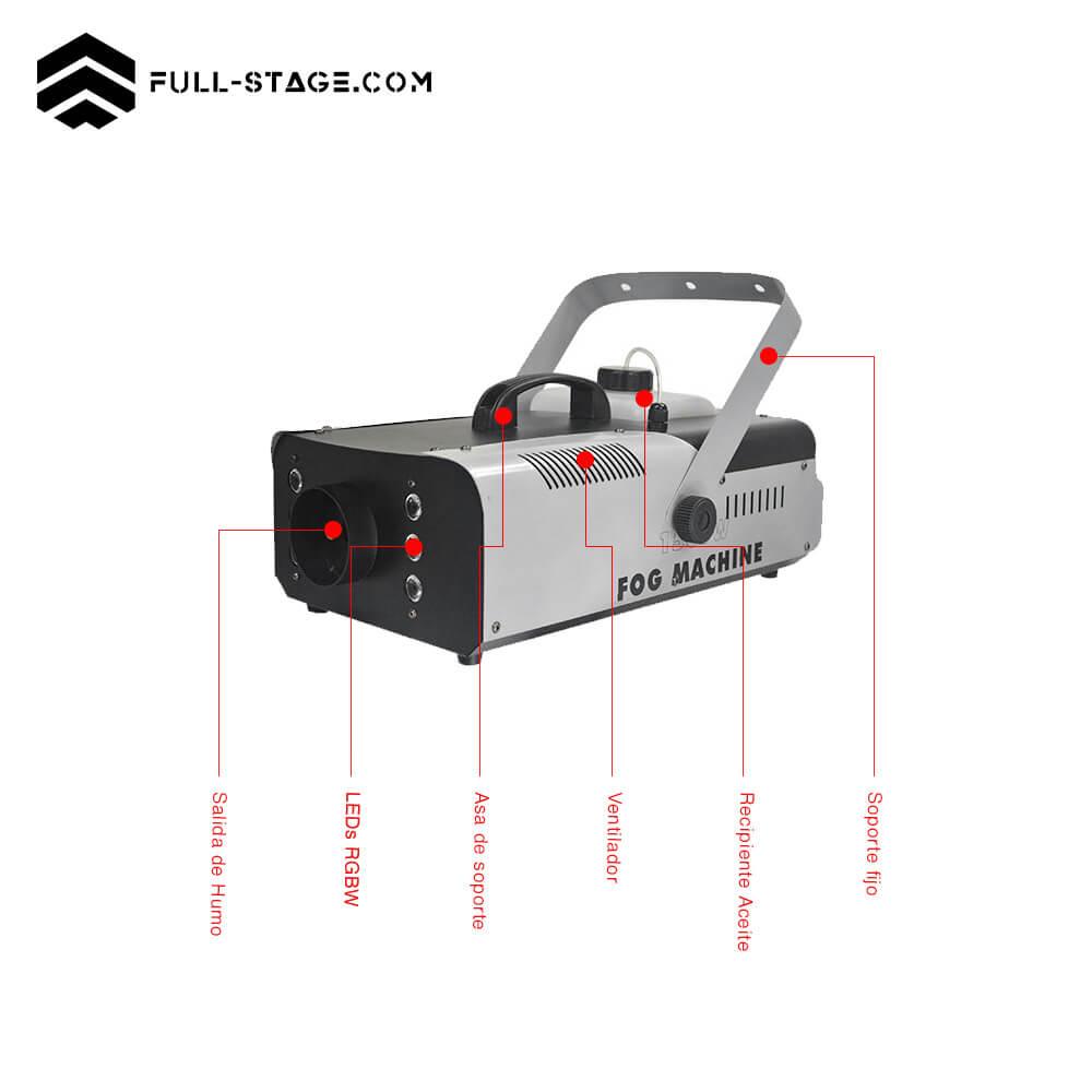 Crea Ambientes Mágicos con la Máquina de Humo LED RGBW 1500W de Full-Stage