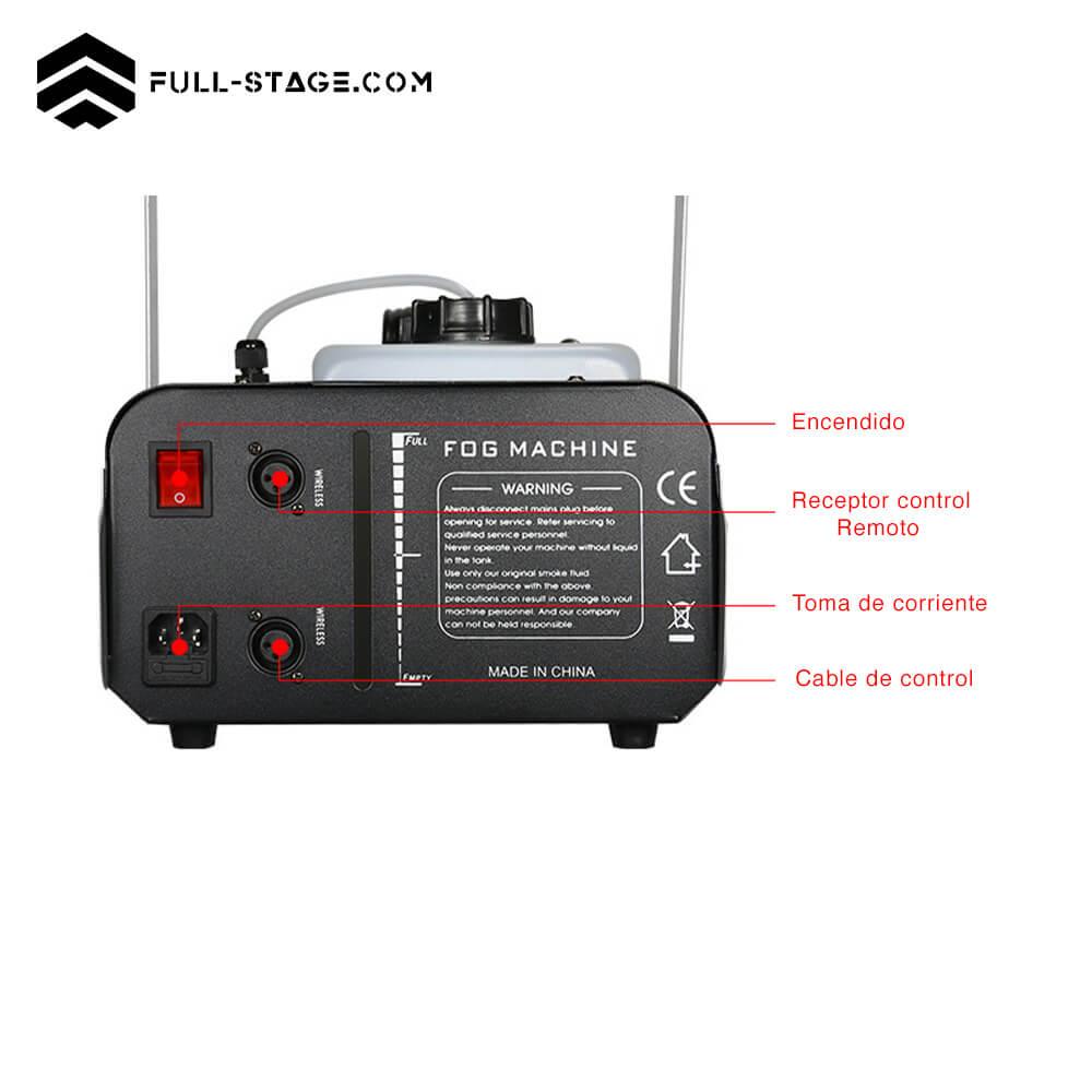 Máquina de Humo LED RGBW 1500W ✓ - Efectos Especiales - Imagen 6 Haz que tu Evento Brille con la Máquina de Humo LED RGBW 1500W - Full-Stage