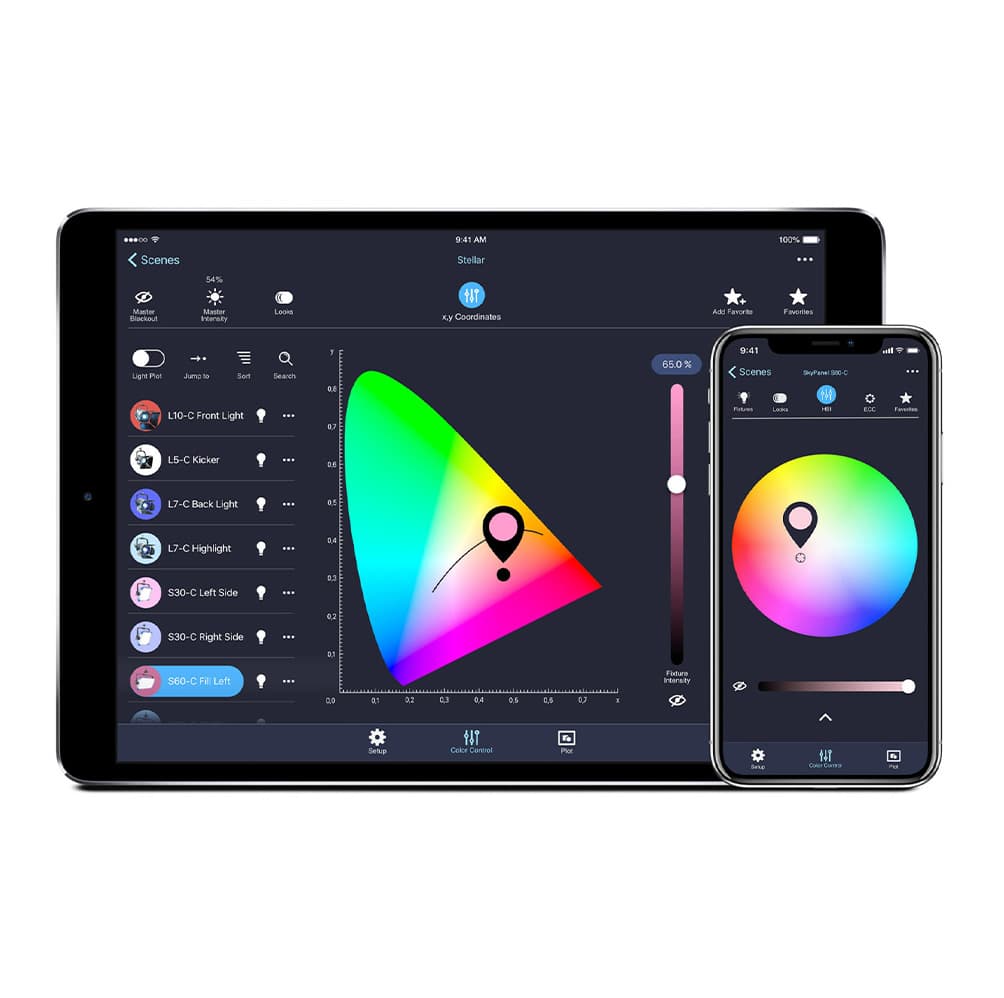 Luces estroboscópicas LED Full-Stage con control inalámbrico mediante app