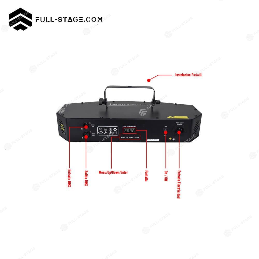 EDM 60W RGB Laser Lamp ✓ - Laser Lamp - Imagen 4 Transforma el Ambiente: Lámpara Láser EDM 60W RGB para Experiencias Únicas - Full-Stage