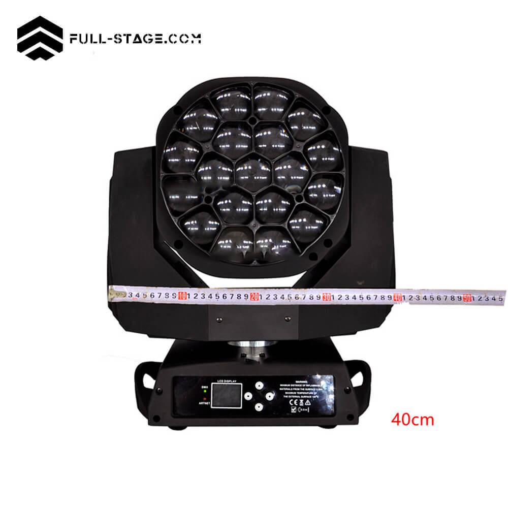 Lámpara LED Bee Eye RGBW 19x20W 450W - - Imagen 10 Brilla con intensidad: Lámpara Bee Eye de Full-Stage - Full-Stage