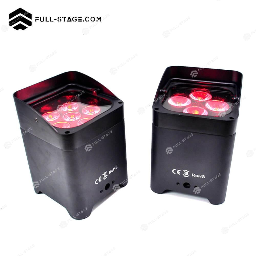 4 × 18 واط لاسلكي RGBWA + مصباح LED للأشعة فوق البنفسجية - أدى ضوء الاسمية - Imagen 7 Control Total: Luz Par LED 4 x 18W Inalámbrica RGBWA+UV para Eventos Excepcionales - Full-Stage