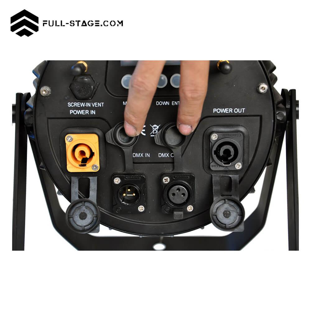 Luz Par LED 9x18W RGBWAP Inalámbrica - luz par led - Imagen 7 Colores Impactantes: Luz Par LED 9x18W Inalámbrica RGBWAP para Diferentes Escenarios - Full-Stage