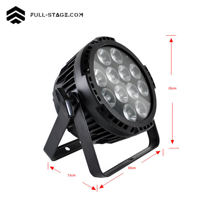 Par LED 12x6W RGBWA + UV IP65 Recargable