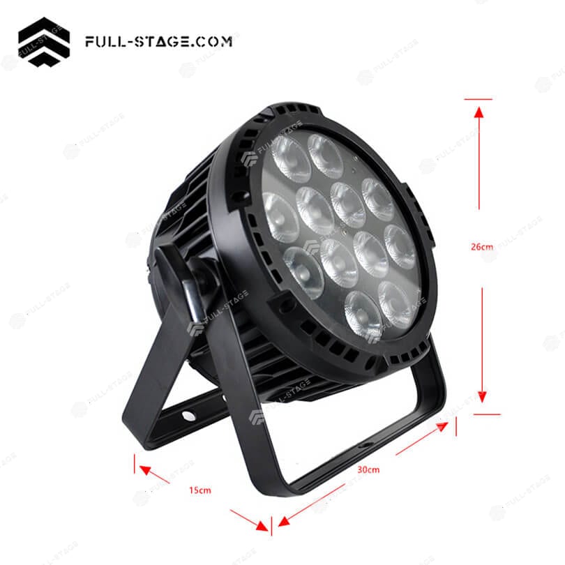 مصباح LED Par 12x6W RGBWA + UV IP65 قابل لإعادة الشحن - أدى ضوء الاسمية - Imagen 6 مصباح LED Par 12x6W RGBWA + UV IP65 قابل لإعادة الشحن - Full-Stage
