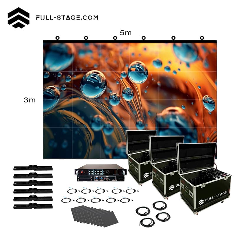 Pantalla LED exterior P2.6 de 5x3 metros de Full-Stage