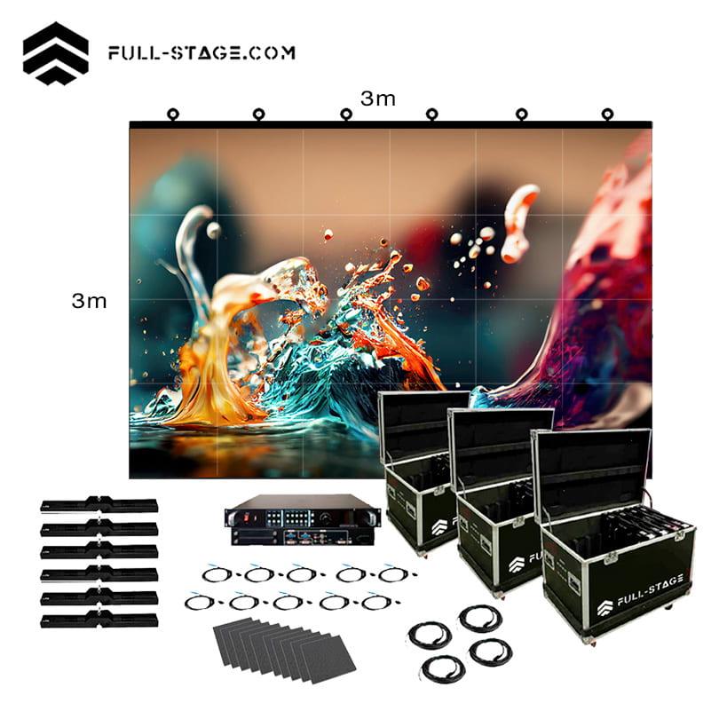 Pantalla LED Exterior P3.91 de 3x3 metros