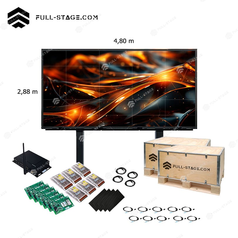 شاشة LED للإعلانات الخارجية P5 مقاس 4 × 3 أمتار