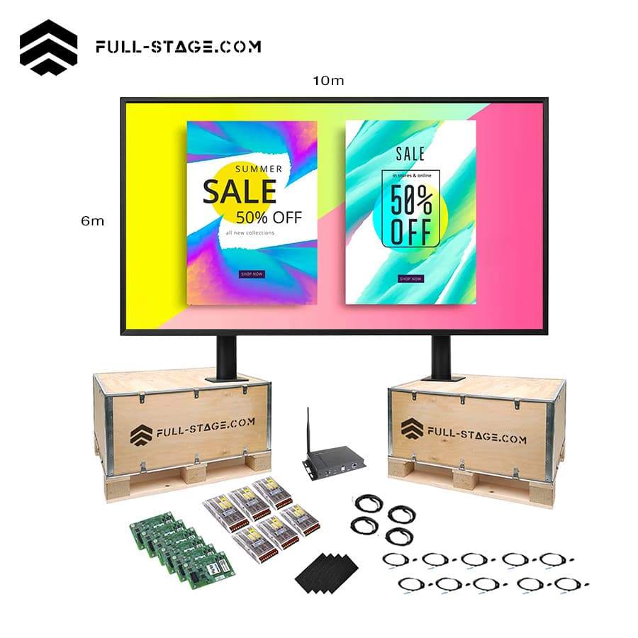 Pantalla LED Publicitaria Exterior P4.0 de 10x6 Metros - Pantalla LED Publicitaria - Imagen 1 Pantalla LED Publicitaria Exterior P4.0 de 10x6 Metros - Full-Stage