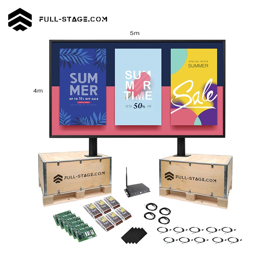 Pantalla LED Publicitaria Exterior P4 de 5x4 metros - Pantalla LED Publicitaria - Imagen 1 Pantalla LED Publicitaria Exterior P4 de 5x4 metros - Full-Stage