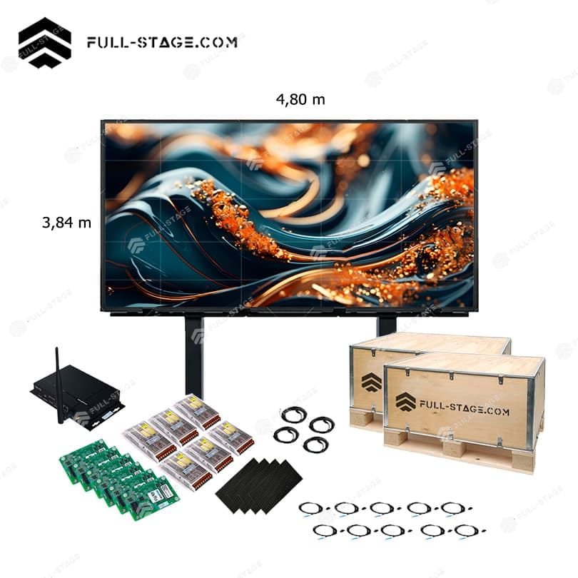 شاشة LED للإعلانات الخارجية P5 مقاس 4 × 3 أمتار