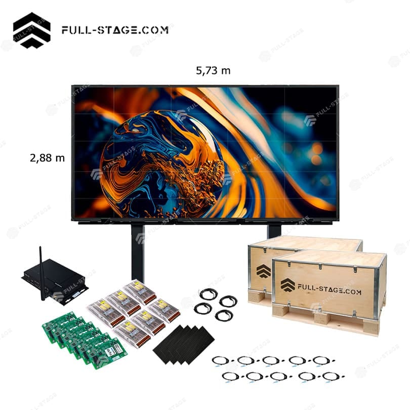 شاشة LED للإعلانات الخارجية P5 مقاس 4 × 3 أمتار