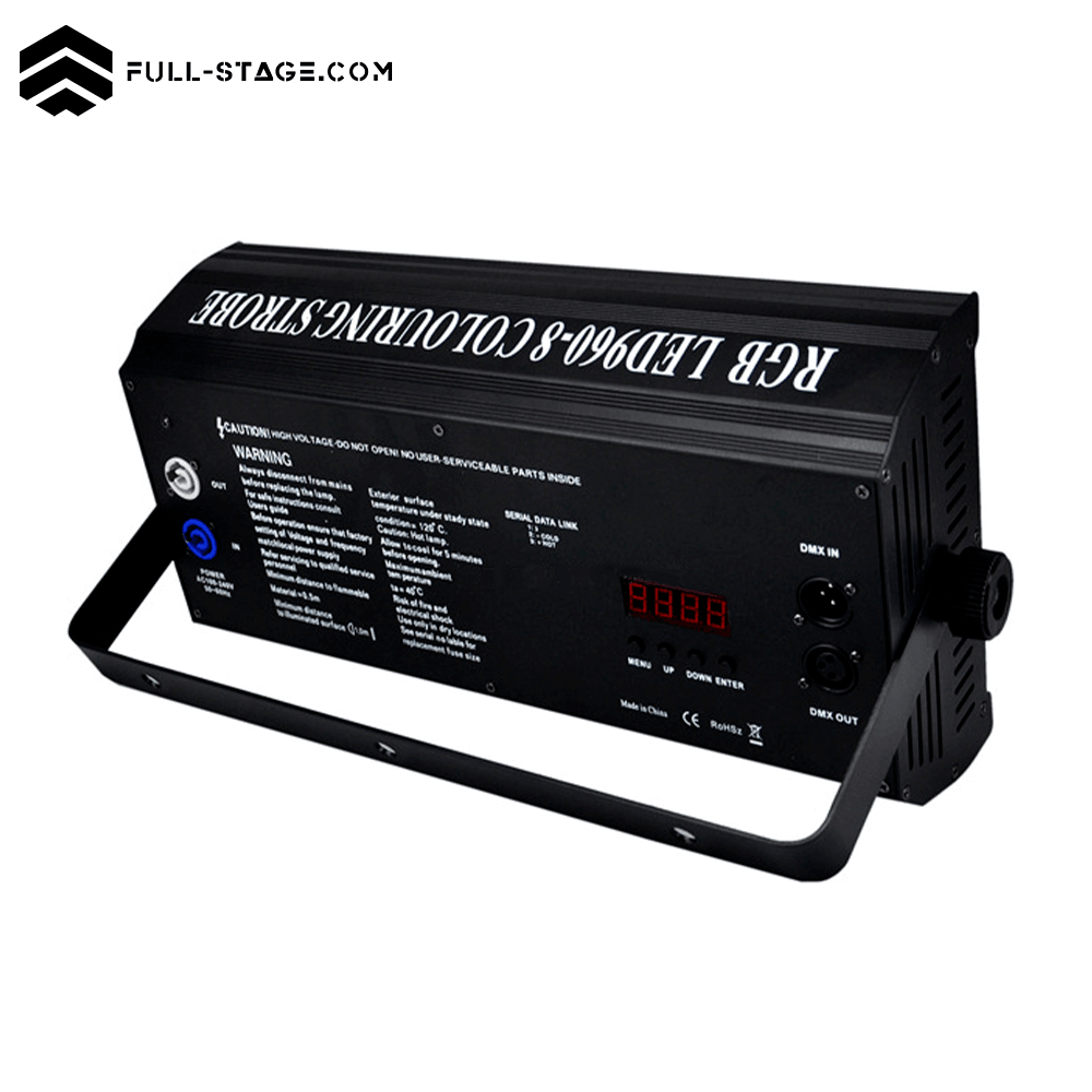 STROBE LED RGB 8 SEGMENTOS 240W
