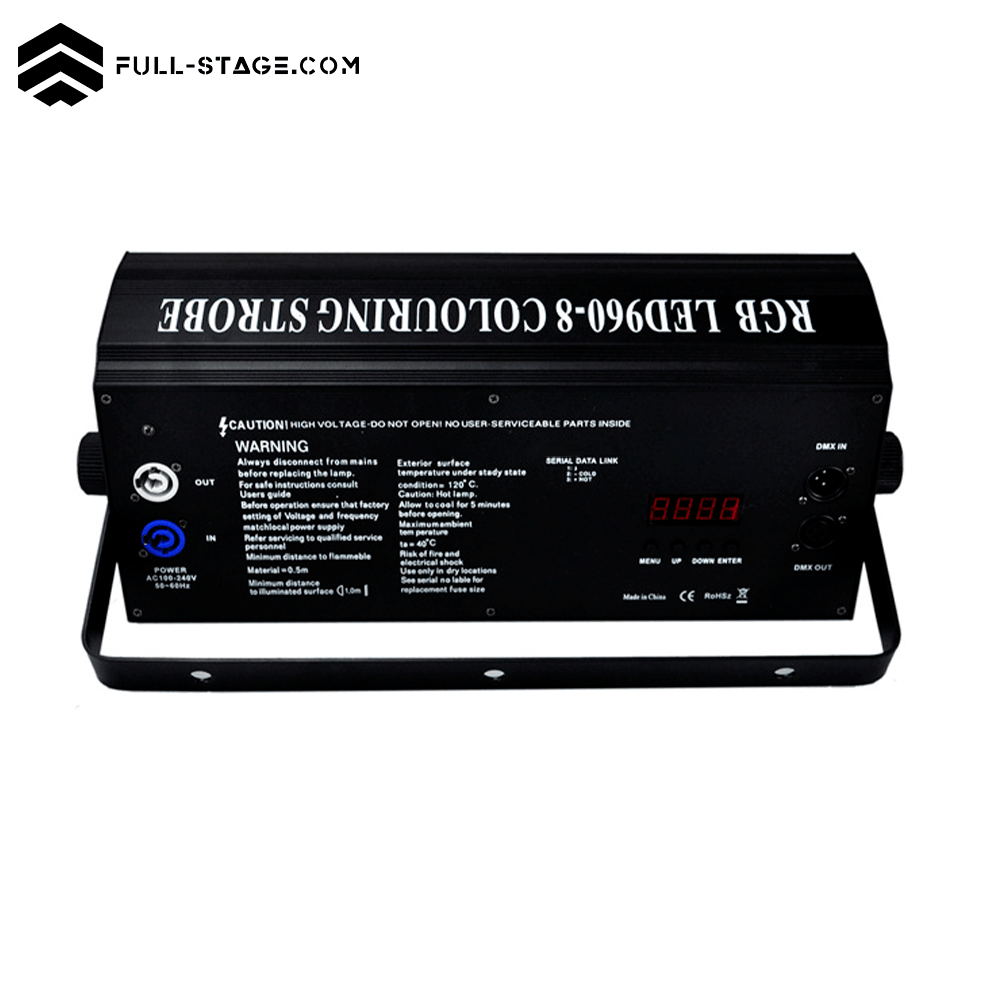 STROBE LED RGB 8 SEGMENTOS 240W