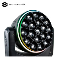 19x40W LED Moving Head Wash Light – RGBW Rotating Mirror - Miniatura 6