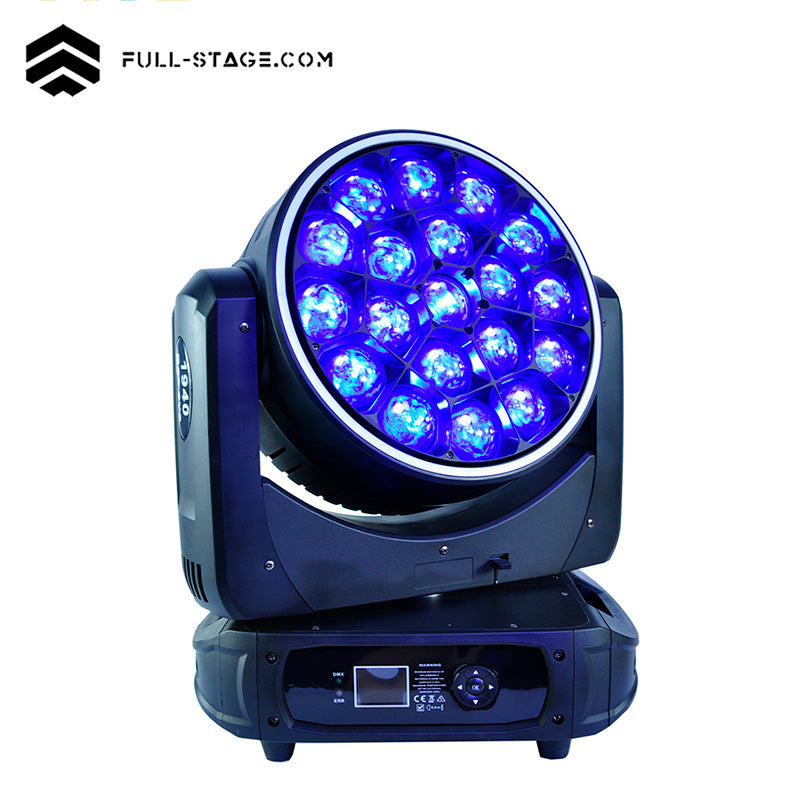 19x40W LED Moving Head Wash Light – RGBW Rotating Mirror | Full-Stage