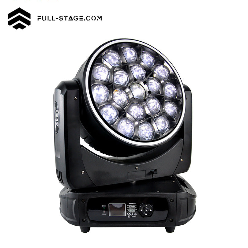 19x40W LED Moving Head Wash Light – RGBW Rotating Mirror | Full-Stage