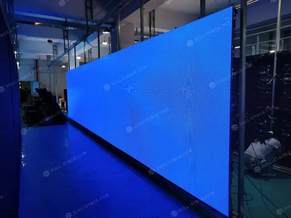 Pantalla encendida — colores sólidos