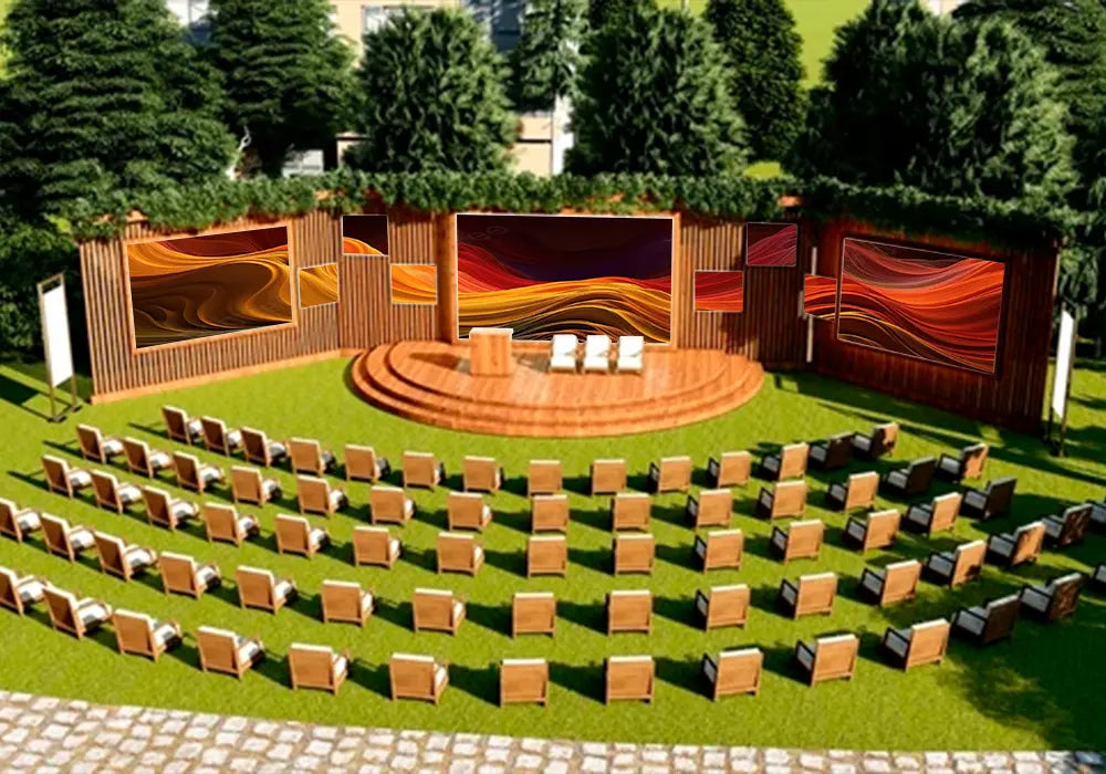 Pantalla LED Exterior P3.91  en eventos al aire libre