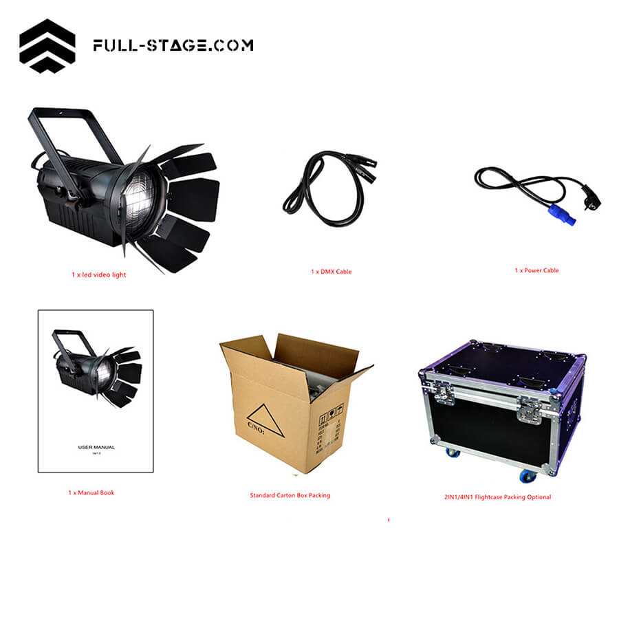 Fresnel Spotlight 200W - Full-Stage