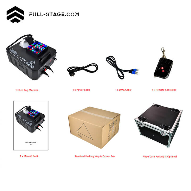 1500W RGBW Hanging Smoke Machine - Full-Stage