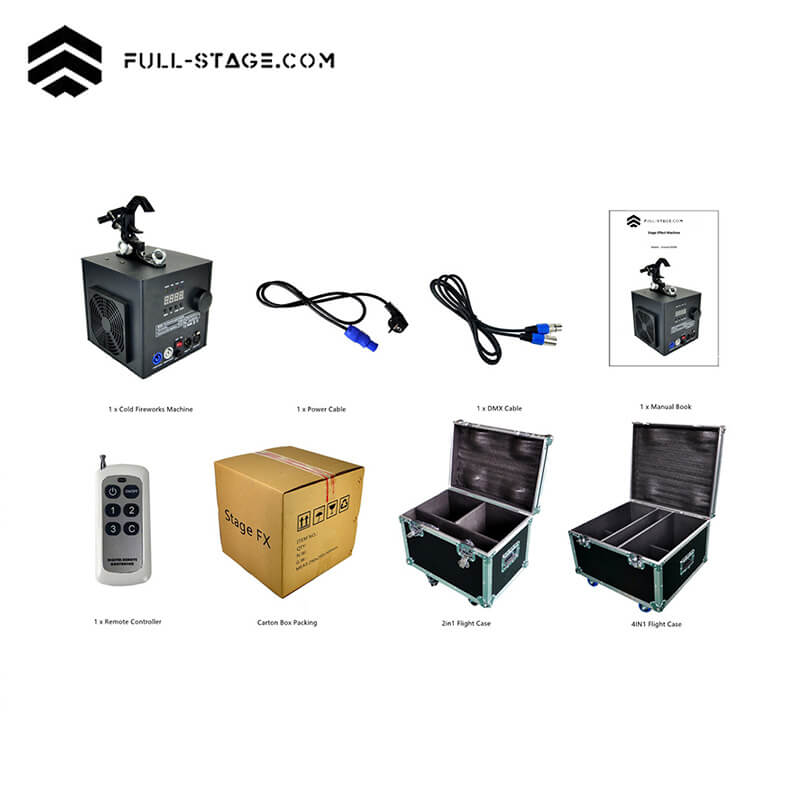 Hanging Sparkular de 500W – Efectos de Chispa Fría con Control DMX - Full-Stage