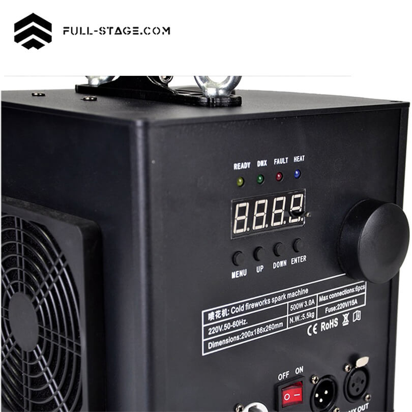 Hanging Sparkular de 500W – Efectos de Chispa Fría con Control DMX - Full-Stage