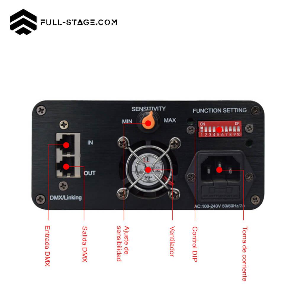 Diseño Vanguardista: Lámpara Láser Ultra RGB 500W para Experiencias Inigualables - Full-Stage