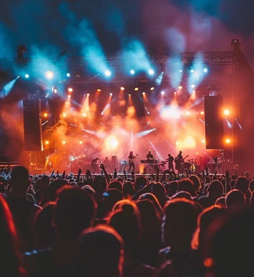 luces de escenarios musicales