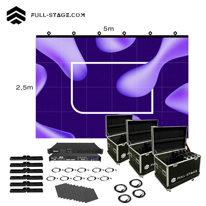 Pantalla LED Exterior P2.6 de 5x2,5 metros - Full-Stage