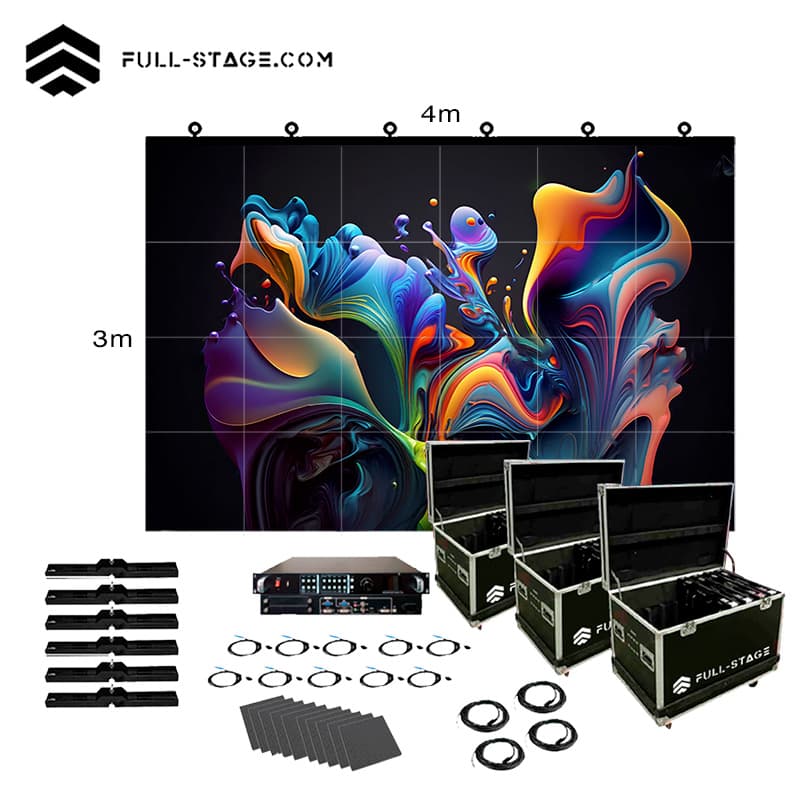 Set todo en uno de Pantalla LED Exterior P2.9 de 4x3 metros Full-Stage, la mejor elección para eventos inolvidables