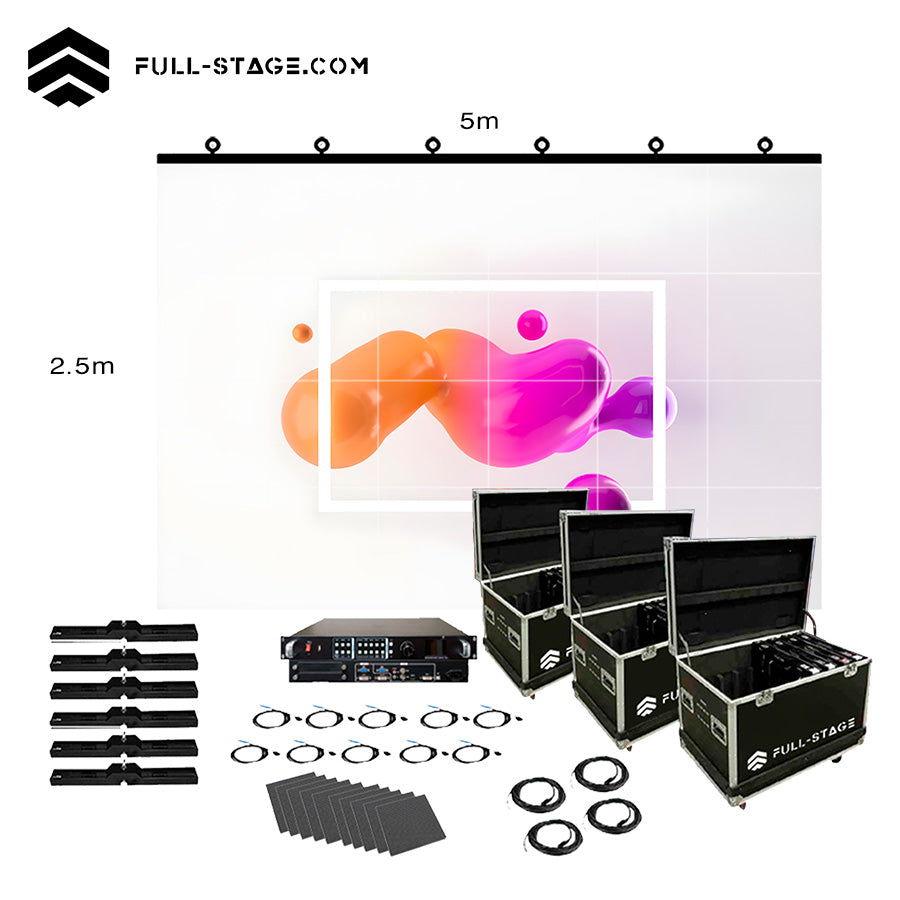 Pantalla LED Exterior P3.91 de 5x2.5 metros - Full-Stage