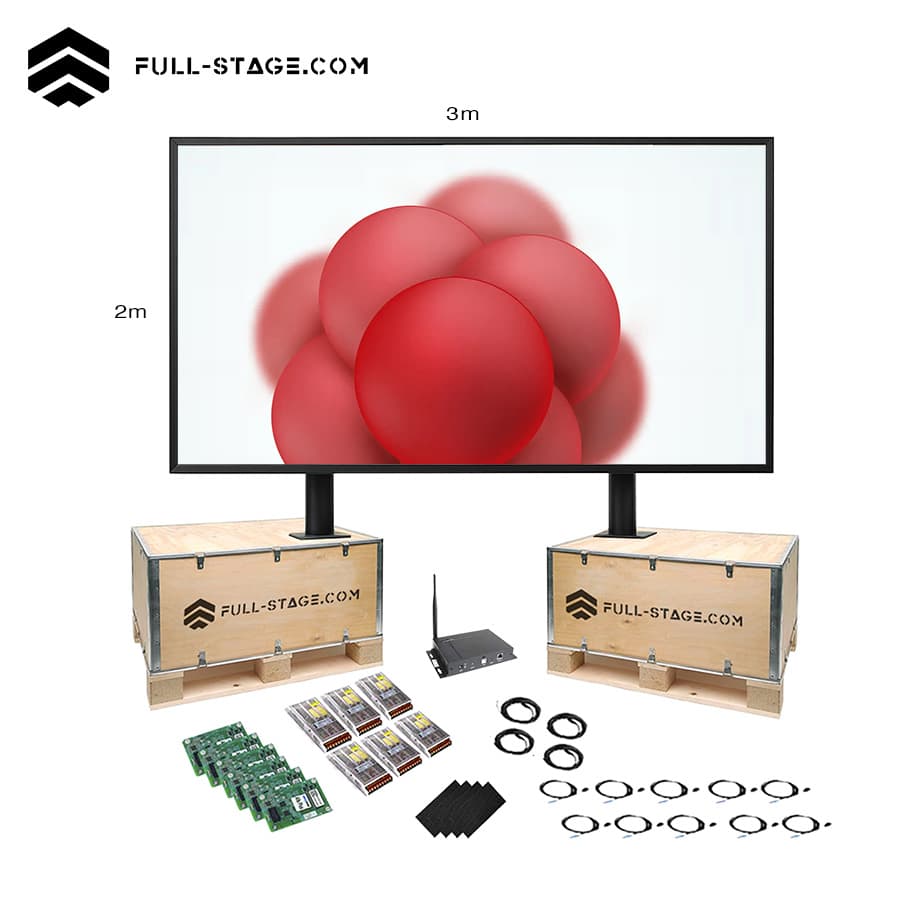 Pantalla LED Publicitaria Exterior P4 de 3x2 metros - Full-Stage