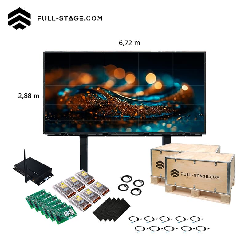 Pantalla LED Publicitaria Exterior P5 de 7x3 metros - Full-Stage