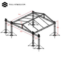 Techo truss de 18 x 15 metros de forma triangular (dos aguas)de Full-Stage, la marca Líder en equipos para la producción  de eventos - Miniatura 2
